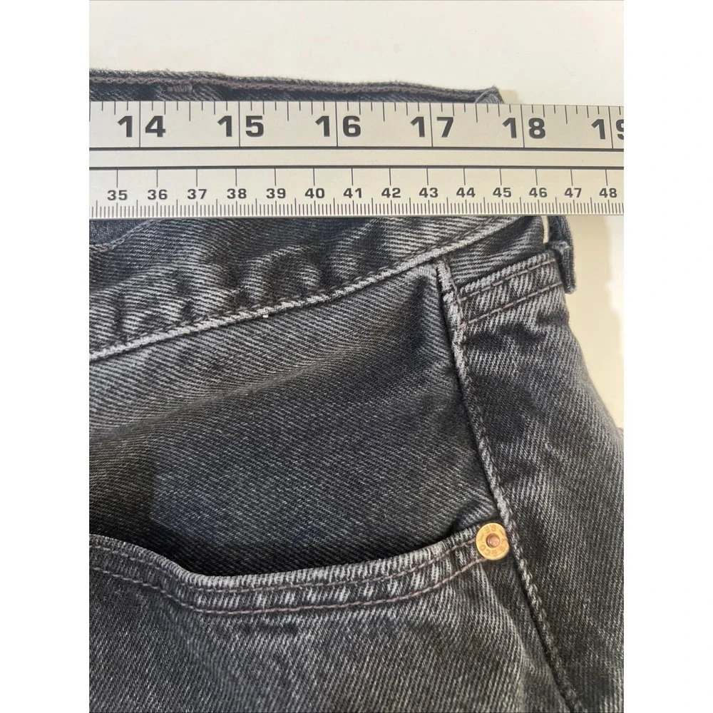 Vintage Levi 501 Jeans 2000's Denim Black Buttonfly Size 40x32‎
